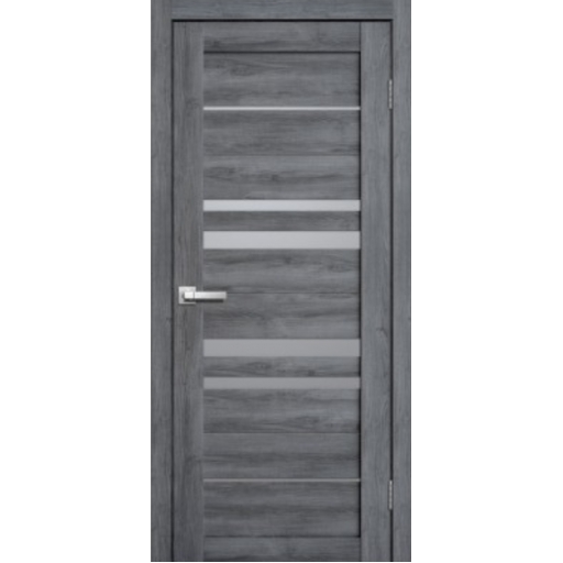 Дверь межкомнатная ламинированная Сибирь Профиль Lite doors L14 Дуб стоунвуд, стекло белое матовое